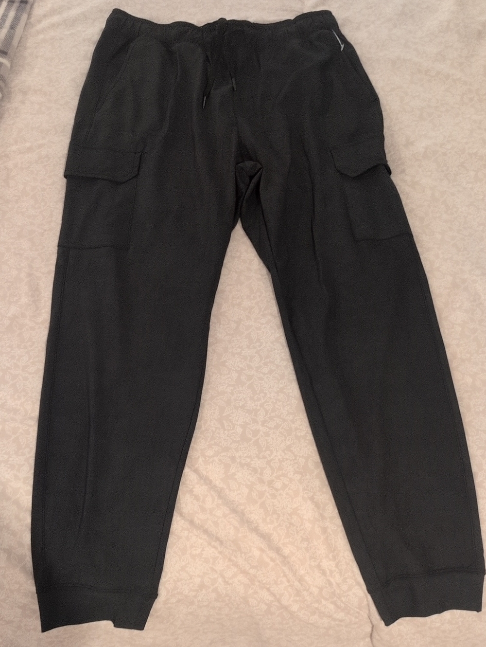 90 Degree By Reflex Black Cargo Jogger Sweatpants